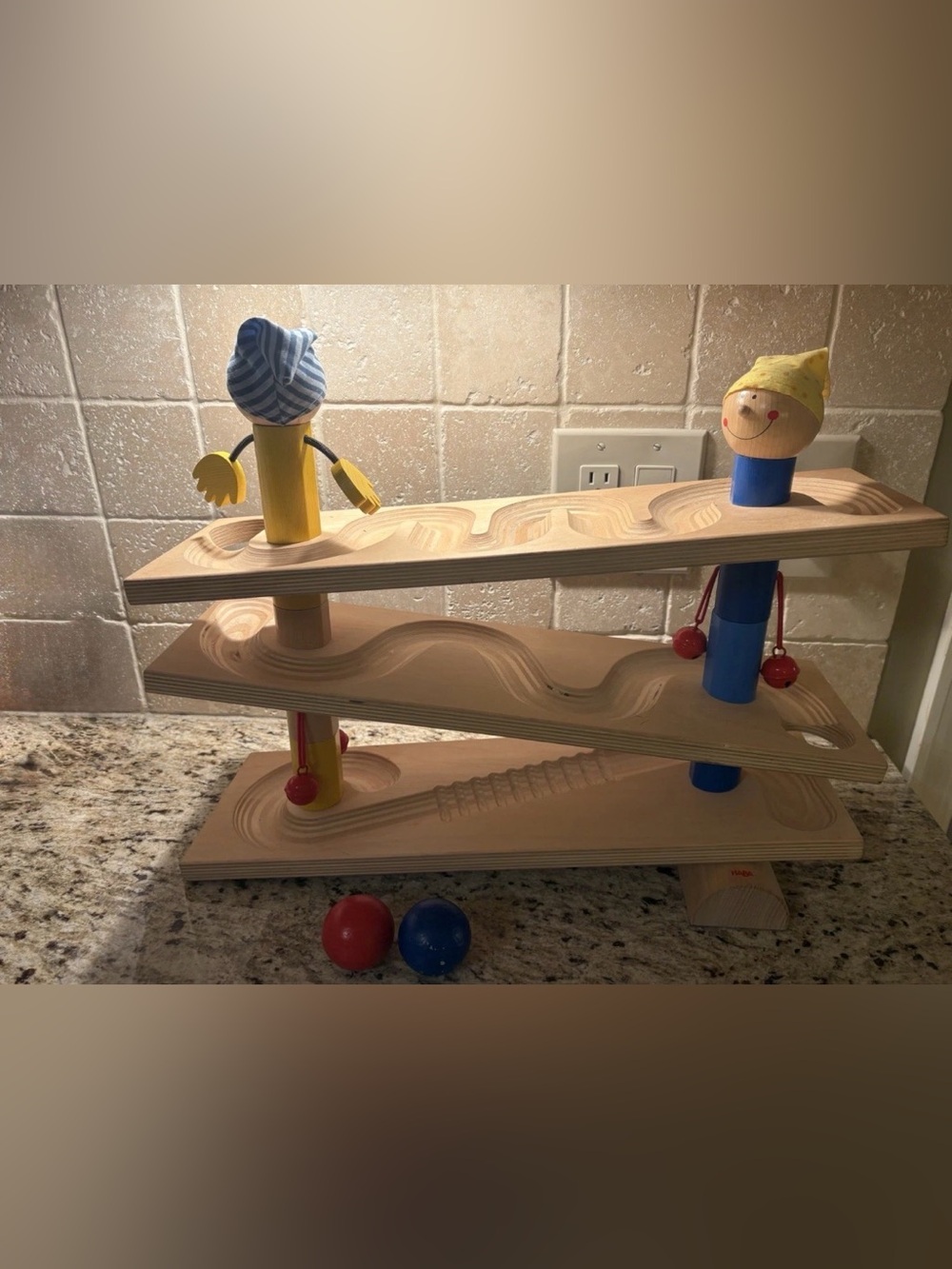 Vintage HABA Wooden Ball Track - 3 Level
Ball Run - Classic Baby Toy